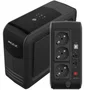 Phasak PH 9497 SAI Línea Interactiva Smart Lite 750 VA/450W, Torre, 3 Salidas, Protección RJ45/USB, Compatible PC Gaming APFC